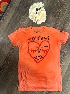 Volcom, juniors, graphic, short sleeve Tee, size large